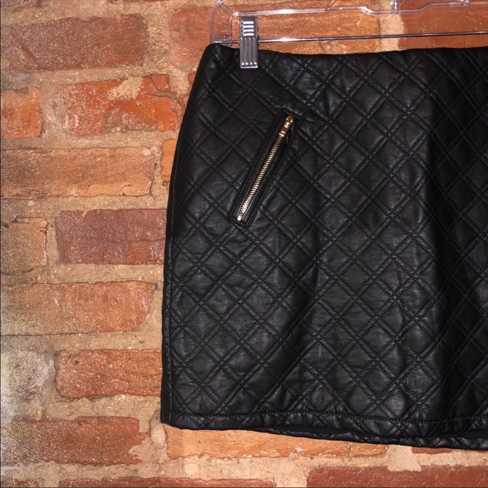 Express Leather Skirt